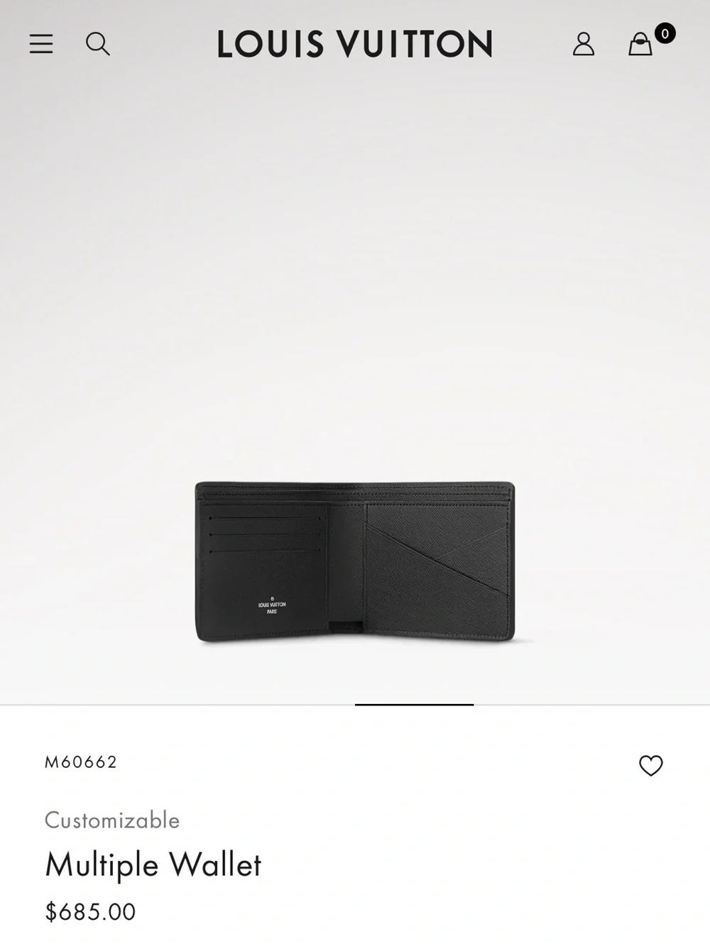 Louis Vuitton Black Epi Leather Multiple Wallet